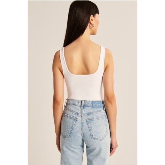 New Abercrombie & Fitch Seamless Rib Fabric Tank Bodysuit Size XXL NWT - Picture 2 of 10